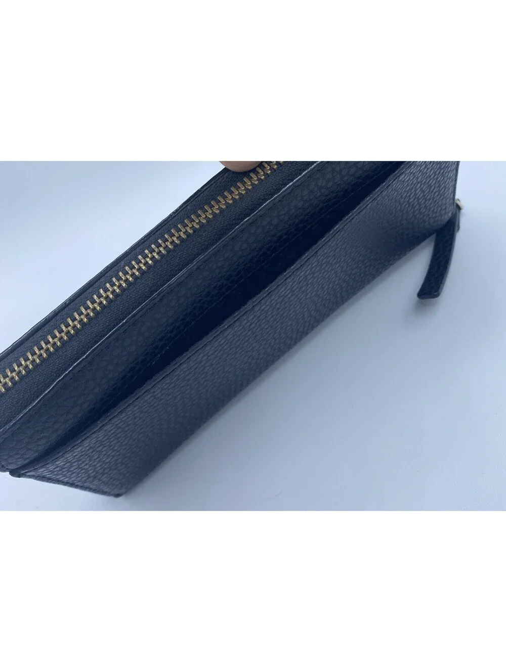 Kate Spade Neda Bridge Place Black Pebble Leather Wallet Multi Pockets